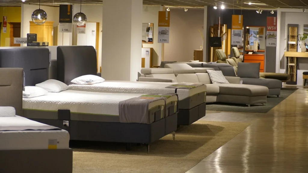 A bed retail store