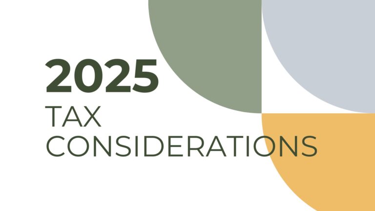 2025 Tax Considerations